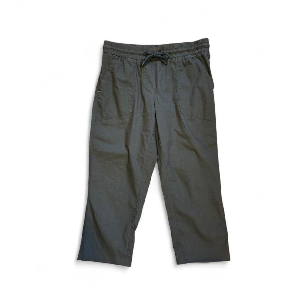 Cecil Olive Green Tracey Pull-On Cropped Casual Pants, Women's Size 6